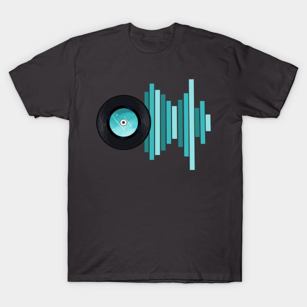 Vinyl: MUSIC ON T-Shirt by MofisART